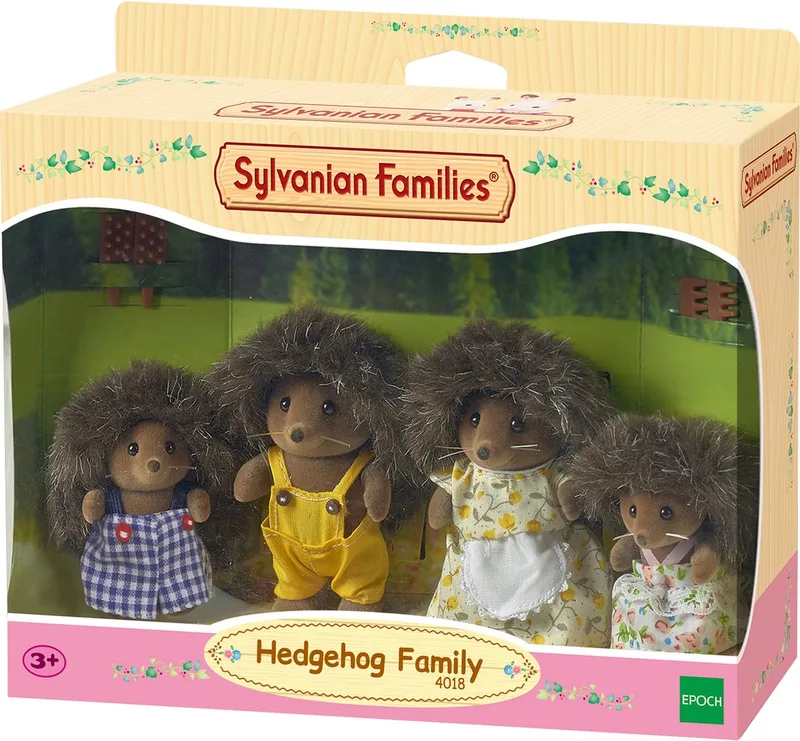 4018 familie egel- fluweelzachte speelfiguren by Sylvanian Families in Multi colour – product photo
