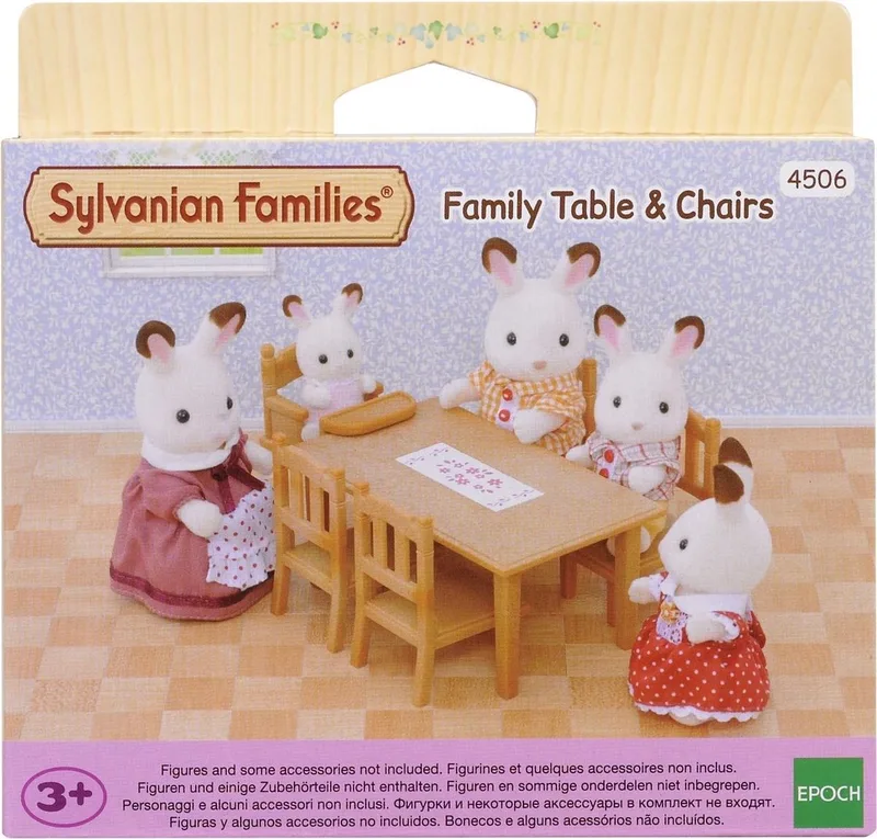 4506 eettafelset-poppenhuisinrichting de Sylvanian Families en Multi colour – photo du produit