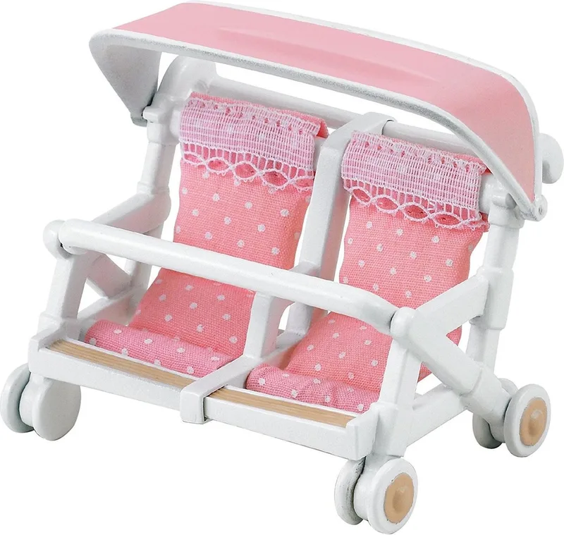 4533 dubbele kinderwagen-poppenhuisinrichting by Sylvanian Families in Multi colour – product photo