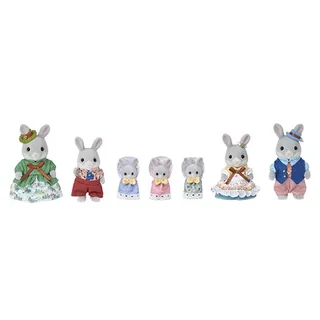 5863 Waldkaninchen Familie Festtagsset de Sylvanian Families – photo du produit 1 sur 2