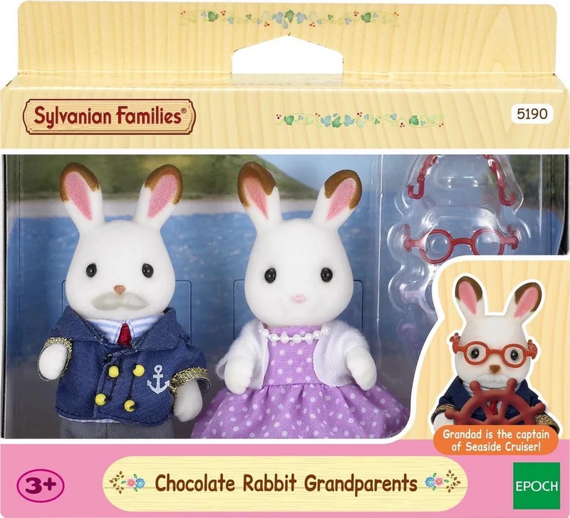 5190 opa en oma chocoladekonijn-fluweelzachte speelfiguren från Sylvanian Families i Multi colour – produktbild