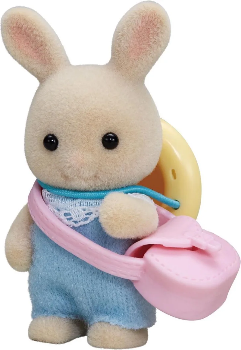 5413 baby konijn- fluweelzachte speelfiguur de Sylvanian Families en Wit – photo du produit