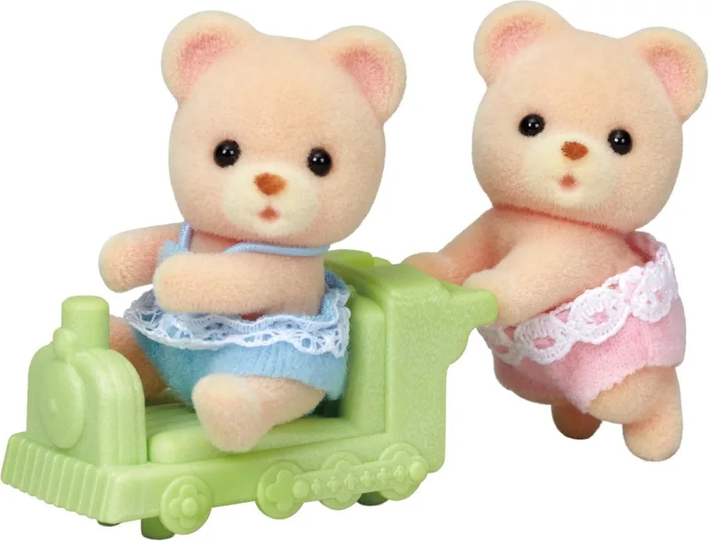 5426 tweeling beer-fluweelzachte speelfiguren från Sylvanian Families i Multicolor – produktbild