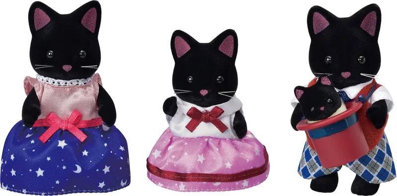 5530 familie nacht kat-fluweelzachte speelfiguren de Sylvanian Families en Blauw – photo du produit