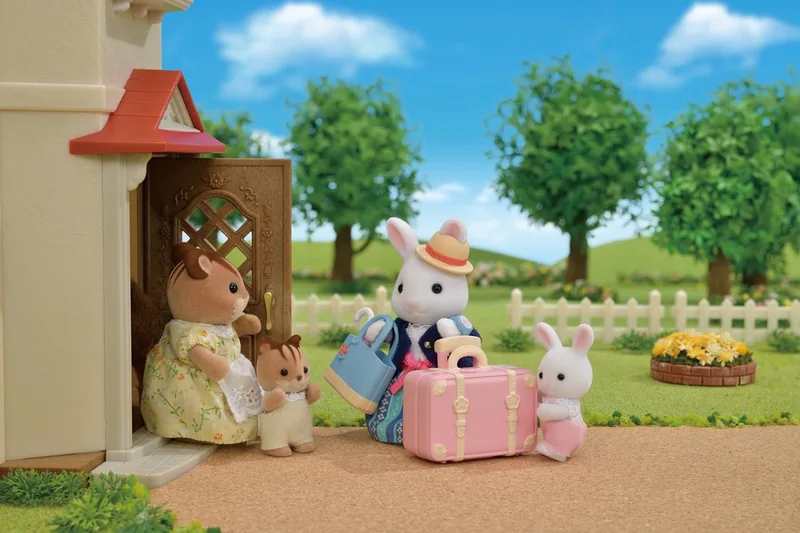 5641 Weekend reisset sneeuwwit mama konijn de Sylvanian Families en Overig – photo du produit