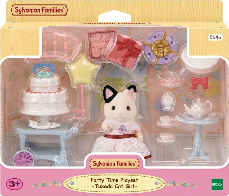 5646 feest speelset- Tuxedo kat meisje de Sylvanian Families en Multi colour – photo du produit