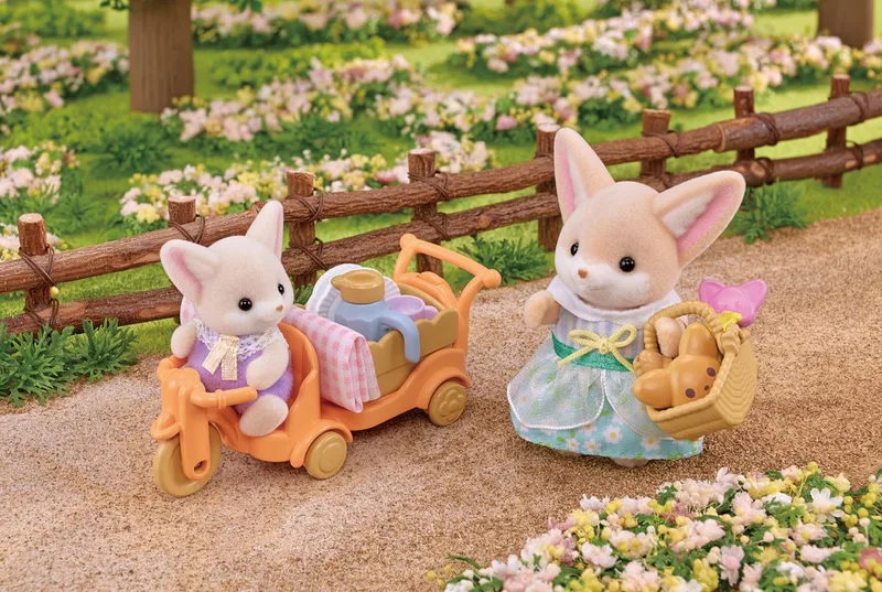 5698 Picknick set woestijn vos zus & baby- speelset- 2 speelfiguren by Sylvanian Families in Multikleur – product photo