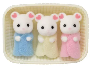 5337 Marshmallow Mäuse Drillinge fra Sylvanian Families – produktbillede 1 af 3