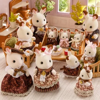5848 40. Jubiläum: Schokoladenhasen Familie großes Figurenset by Sylvanian Families – interior photo 3 of 3