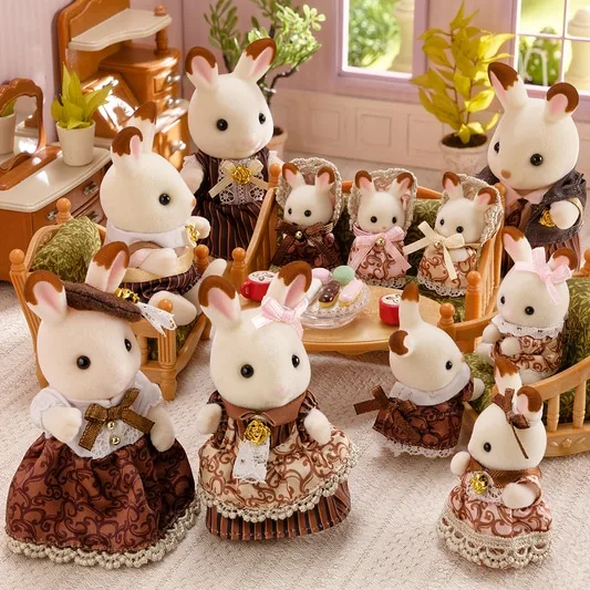 5848 40. Jubiläum: Schokoladenhasen Familie großes Figurenset by Sylvanian Families – interior photo 3 of 3