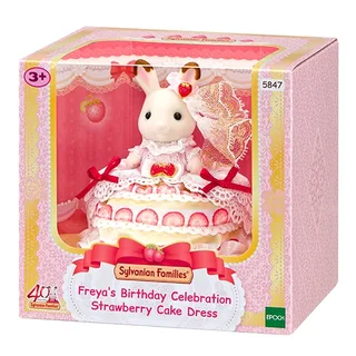 5847 40. Jubiläum: Freya im Erdbeer-Geburtstagskleid by Sylvanian Families – product photo 2 of 4