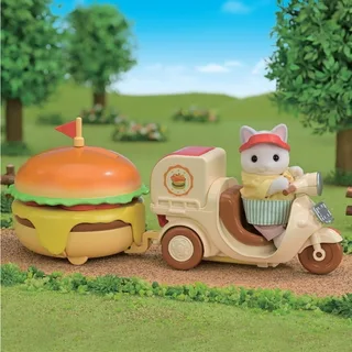5757 Mobiler Hamburger Imbiss mit Figur fra Sylvanian Families – miljøbillede 4 af 4