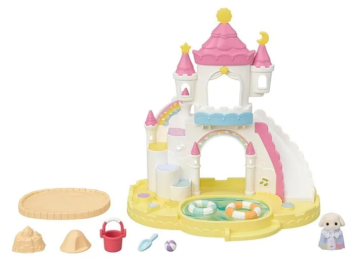 5746 "Erlebniskindergarten Sandkasten und Pool mit Figur" fra Sylvanian Families – produktbillede 1 af 4