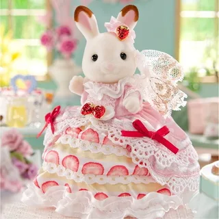 5847 40. Jubiläum: Freya im Erdbeer-Geburtstagskleid by Sylvanian Families – interior photo 4 of 4