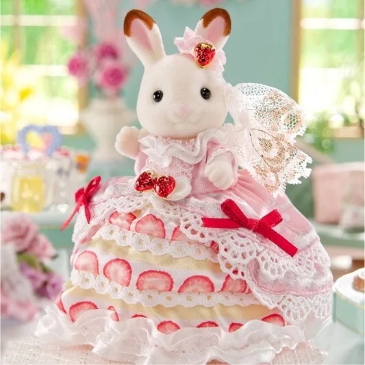5847 40. Jubiläum: Freya im Erdbeer-Geburtstagskleid by Sylvanian Families – interior photo 4 of 4