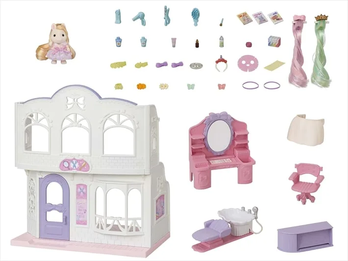 5642 Pony Friseursalon mit Figur fra Sylvanian Families – produktbillede 1 af 4