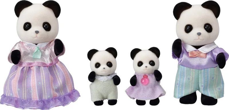 Familie Panda 5529 - fluweelzachte speelfiguren fra Sylvanian Families i Overig – produktbillede
