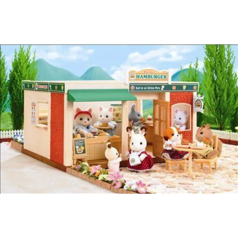 Hamburger Restaurant van Sylvanian Families – productfoto