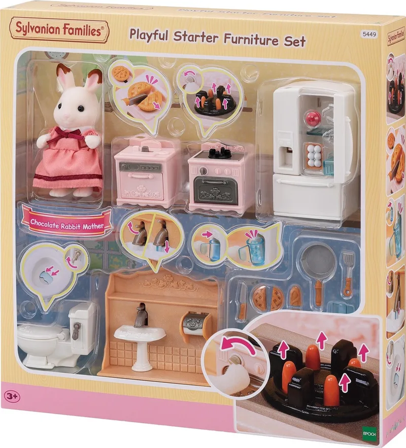 klassieke meubelset ( moeder) 5449- ideale set om te combineren met poppenhuis ( 5708/5567) de Sylvanian Families en Multi colour – photo du produit