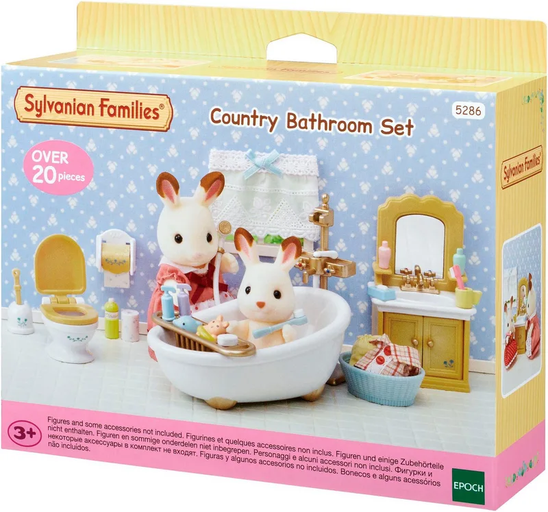 Spielwelt Badezimmer im Landhausstil (5286) fra Sylvanian Families i Bunt – produktbillede