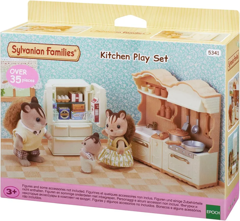 Spielwelt Landhaus Küche mit Kühlschrank (5341) de Sylvanian Families en Bunt – photo du produit