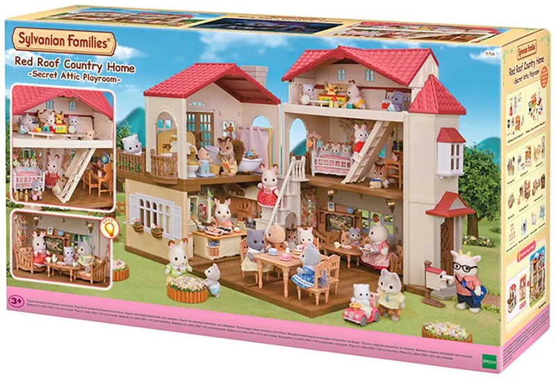 Spielwelt Stadthaus mit Dachzimmer (5716) från Sylvanian Families i Bunt – produktbild