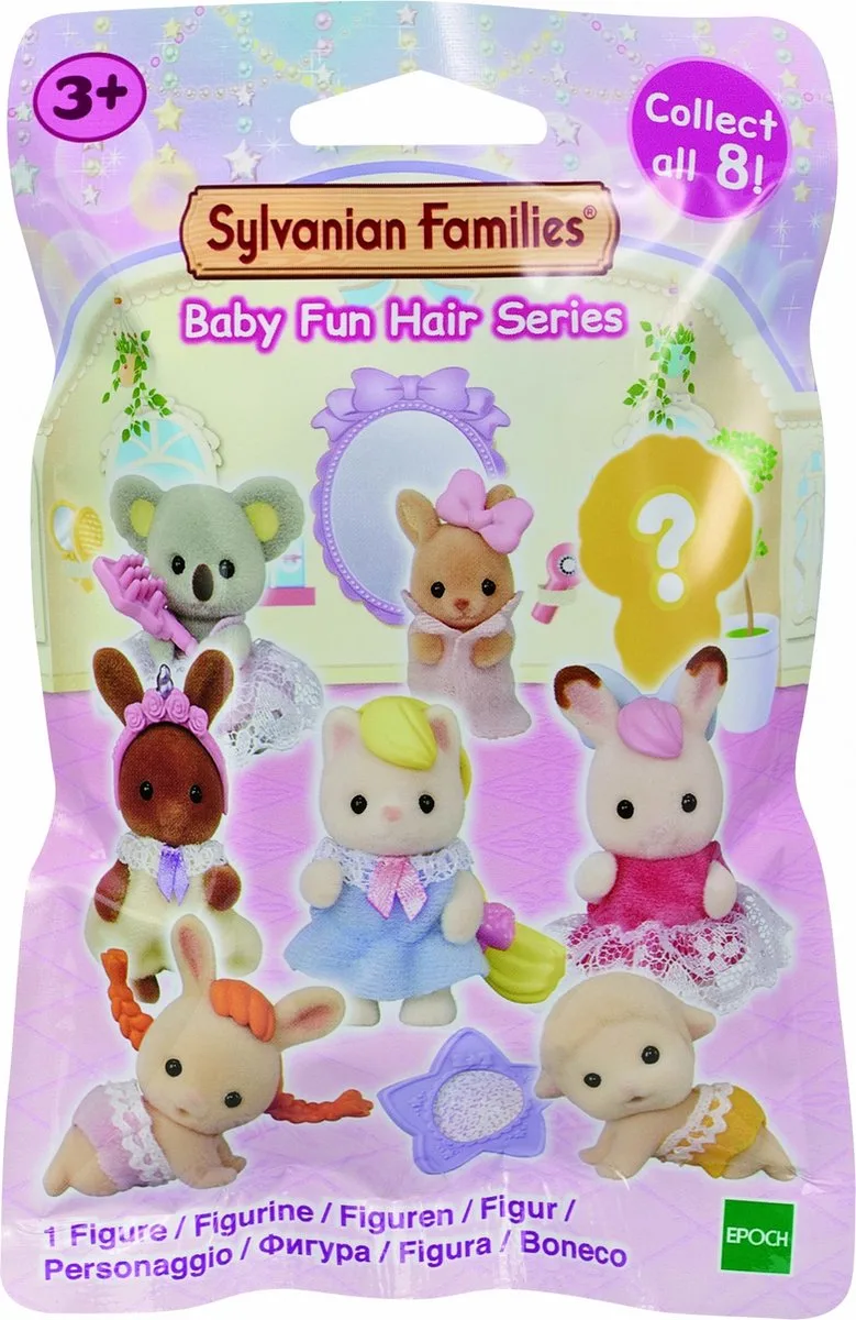 Verrassingszakjes gek haar- 1 baby figuur met accessoire från Sylvanian Families i Multi colour – produktbild
