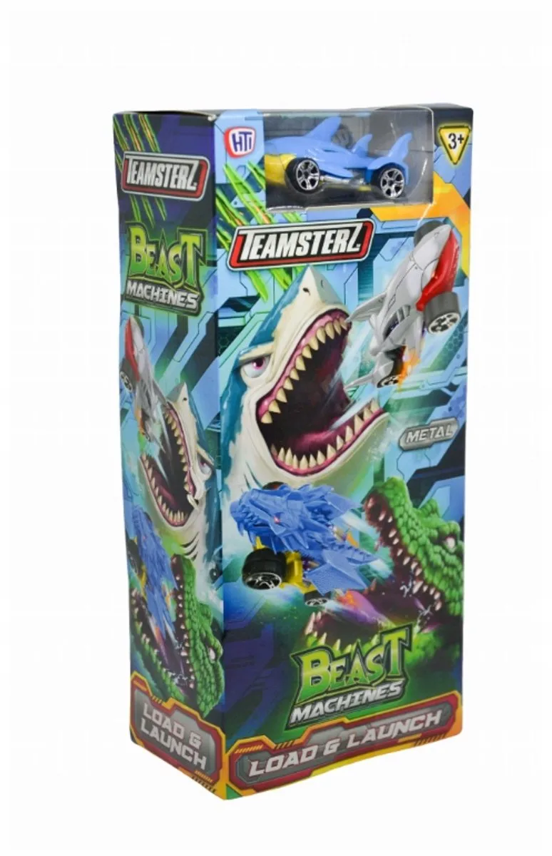 Beast Machine Speelgoedauto met Haai Lanceerder by Teamsterz in Blue – product photo
