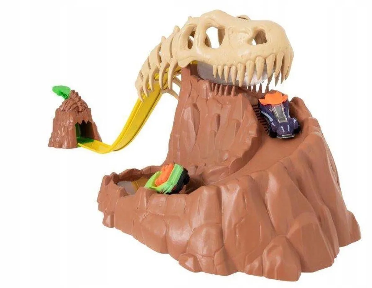 Dino Racebaan met Auto's - Kleurwisseling van Teamsterz in Beige – productfoto