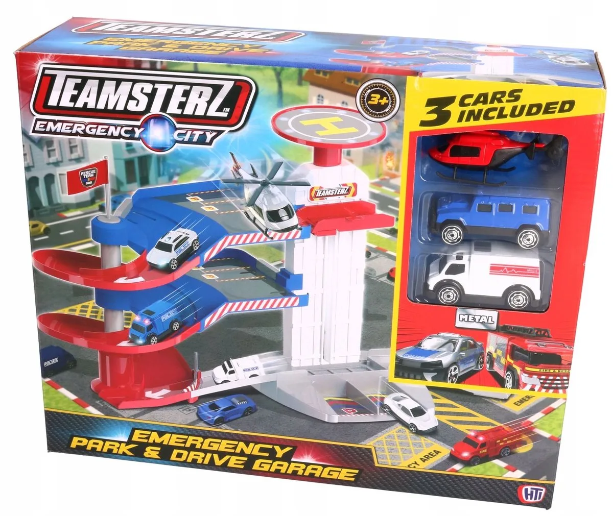 Garagespeelgoedset - 4 onderdelen från Teamsterz – produktbild