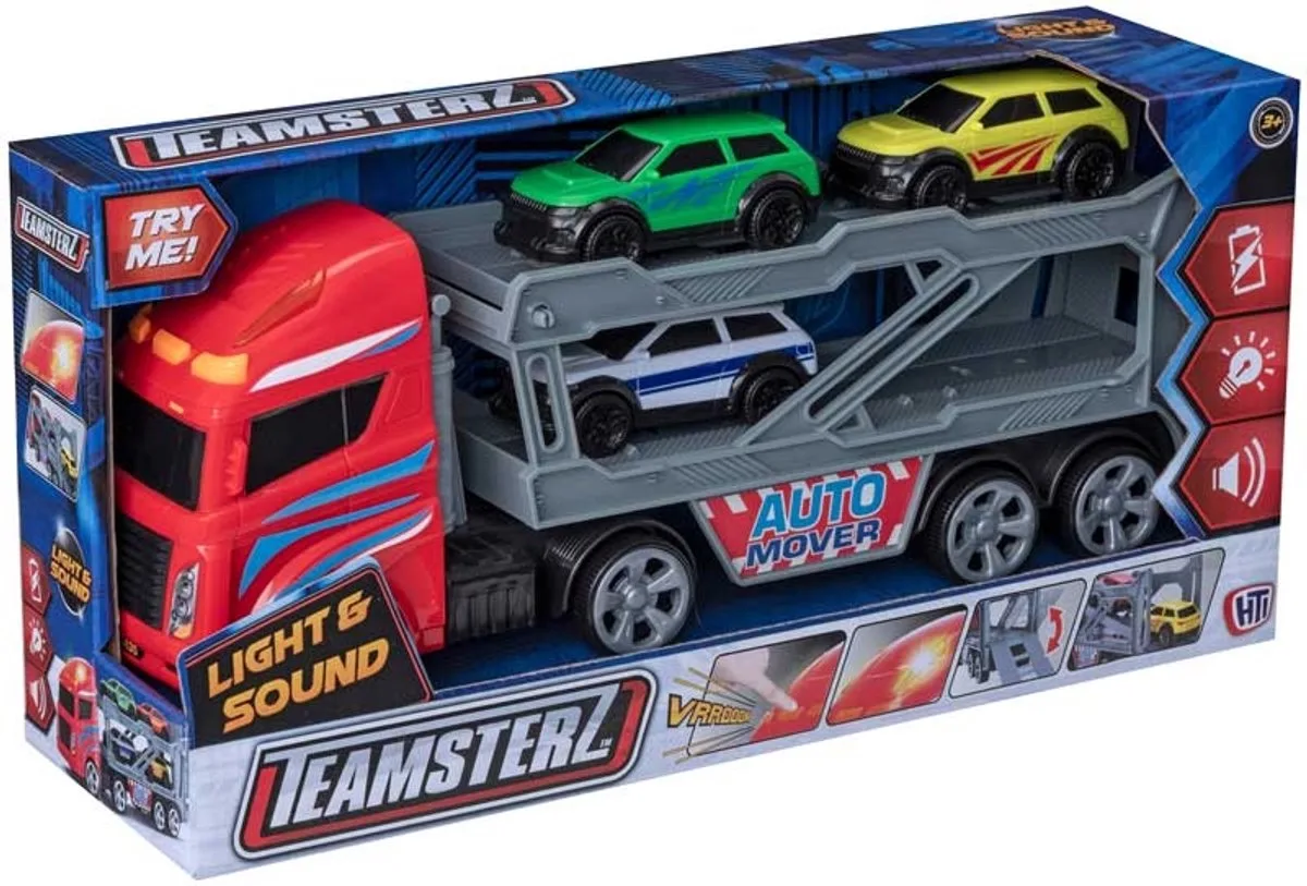HTI speelgoed auto transporter medium Teamsterz plastic. de Teamsterz en Multicolore – photo du produit