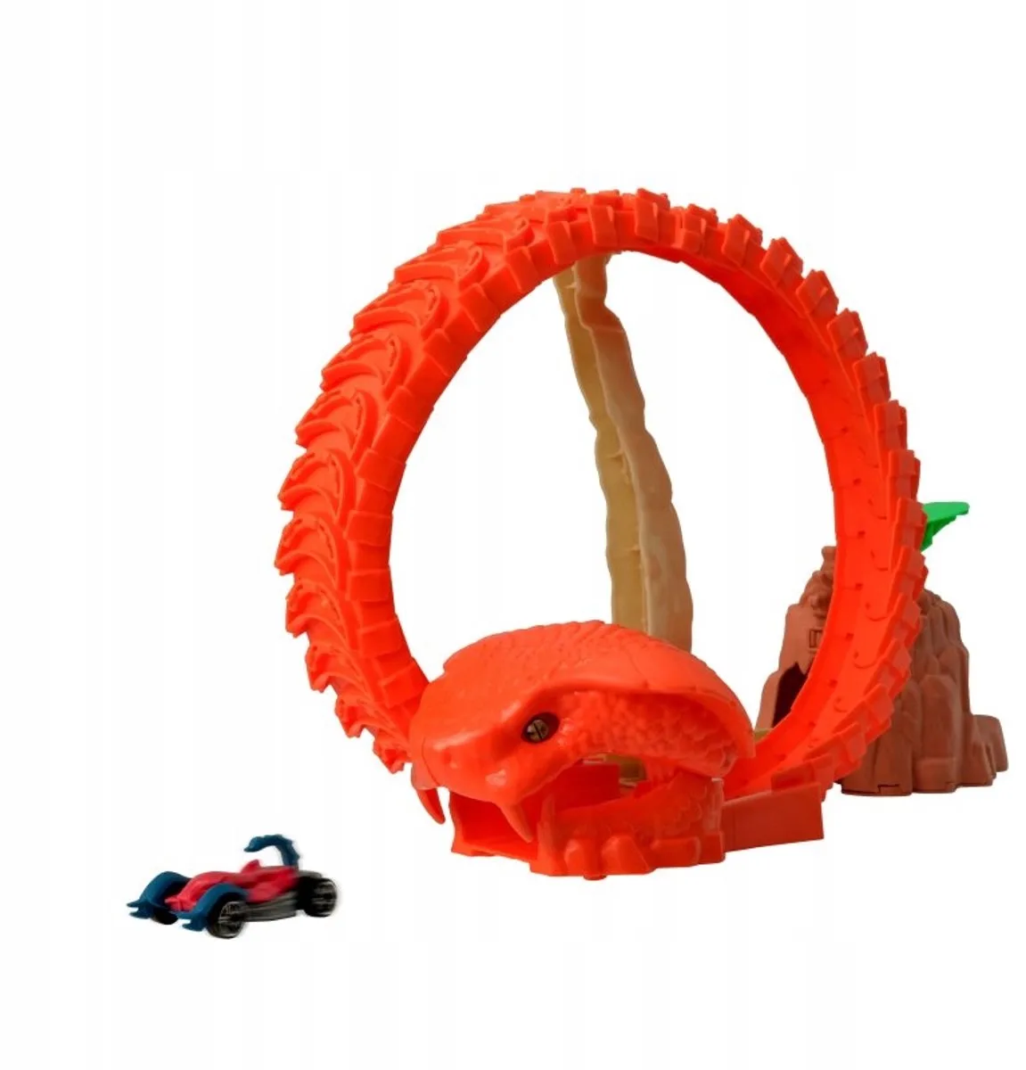 Serpent Strike Cobra Racetrack met Auto de Teamsterz en Orange – photo du produit