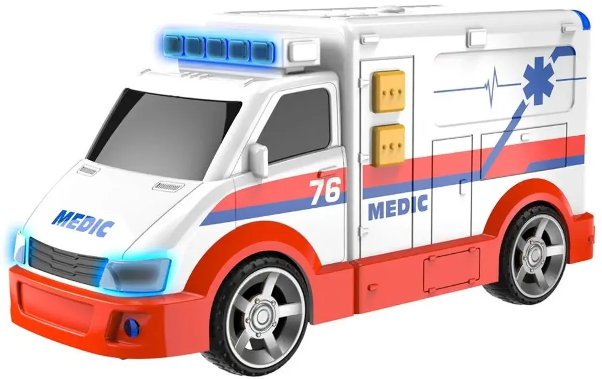 Small Light and Sound Ambulance (1416564) de Teamsterz en Bleu – photo du produit