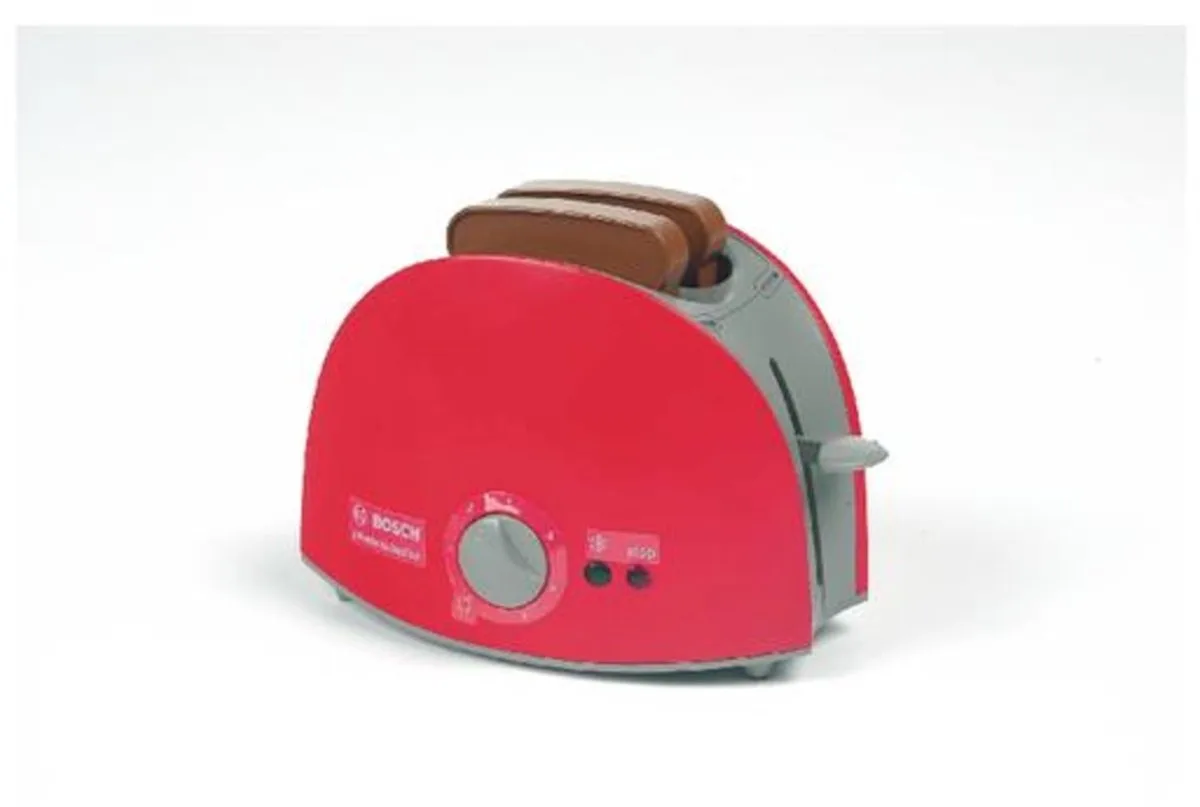 Klein Bosch Grille-pain jouet 9578 avec action de remontée des tartines de Theo Klein en Rouge – photo du produit