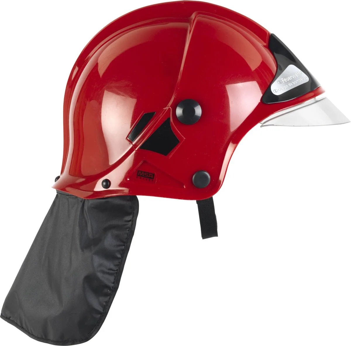 brandweerhelm - 31x17,5x21 cm - incl. beweegbaar vizier en afstelbaar formaat - zwart von Theo Klein in Rot – Produktfoto