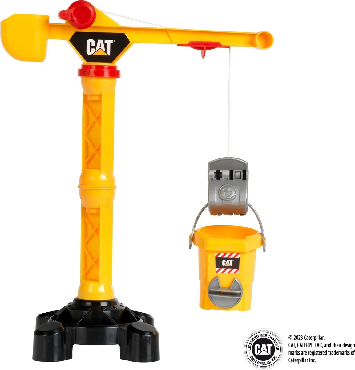 Cat bouwkraan - 42 cm hoog - incl. silo en grijper - zwart de Theo Klein en Jaune – photo du produit