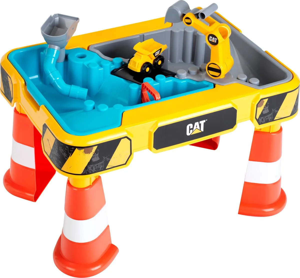 Caterpillar speeltafel - 64x48x40 cm - incl. 2 losse bassins voor water en zand by Theo Klein in Multicolour – product photo