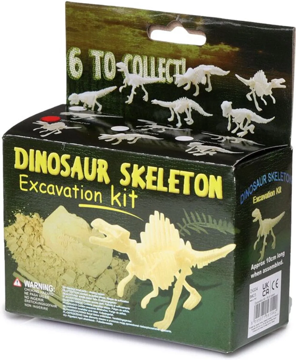 Dinosaurus - Geraamte - Opgraving Set - 7.5x4.5x3.5cm by Theo Klein in Beige – product photo