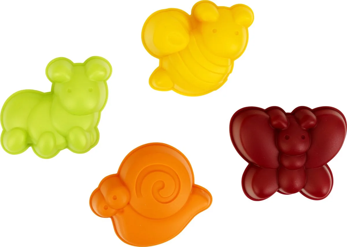 Little Foot zandfiguren dieren - 95% gerecycled plastic van Theo Klein in Meerkleurig – productfoto