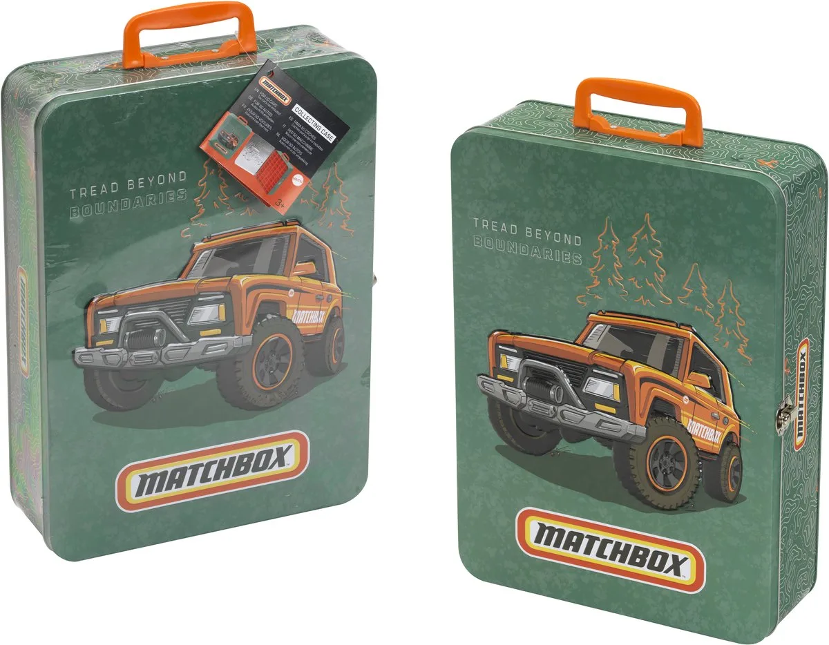 Matchbox Verzamelkoffer - Metalen koffer voor maximaal 50 auto's från Theo Klein i Grön – produktbild