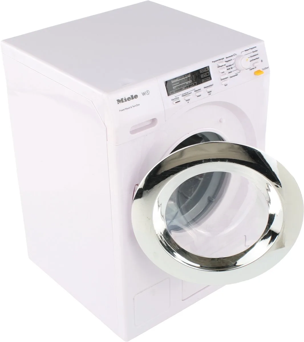 Miele wasmachine - 18,5x26x18 cm - incl. roterende trommel, watertoevoer, waterafvoer en geluidseffecten by Theo Klein in White – product photo