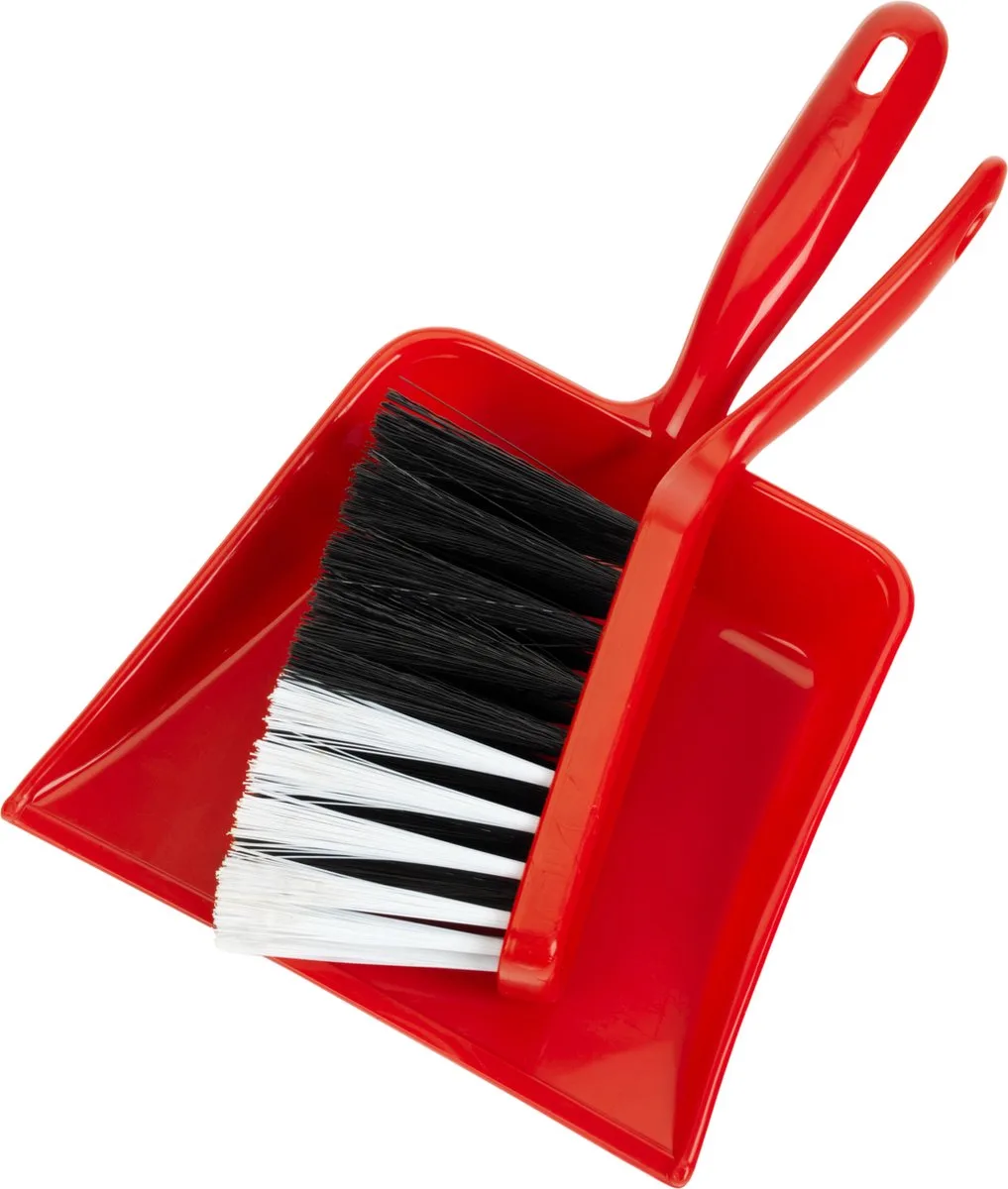 Pure Fresh 2-delige veegset - stoffer en blik - hoogwaardig zwart-wit plastic de Theo Klein en Rouge – photo du produit