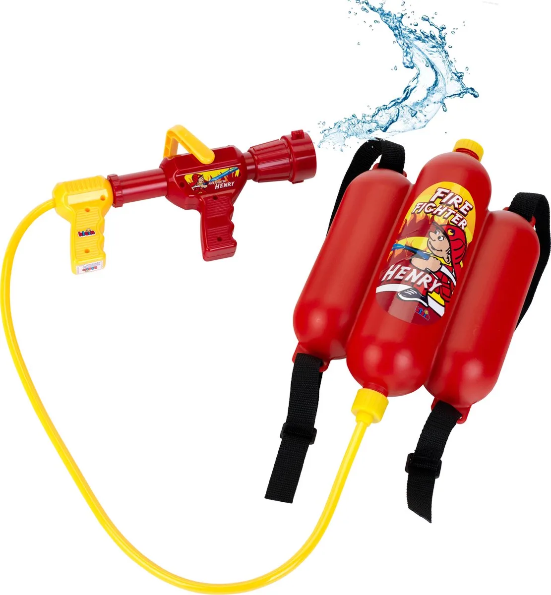 Pro Lance incendie avec réservoir à eau de Theo Klein en Rouge – photo du produit