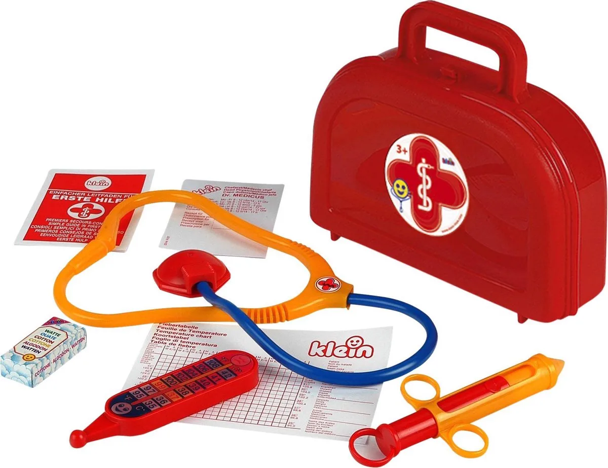 Speelgoed Dokterskoffer met Accessoires van Theo Klein in Rood – productfoto
