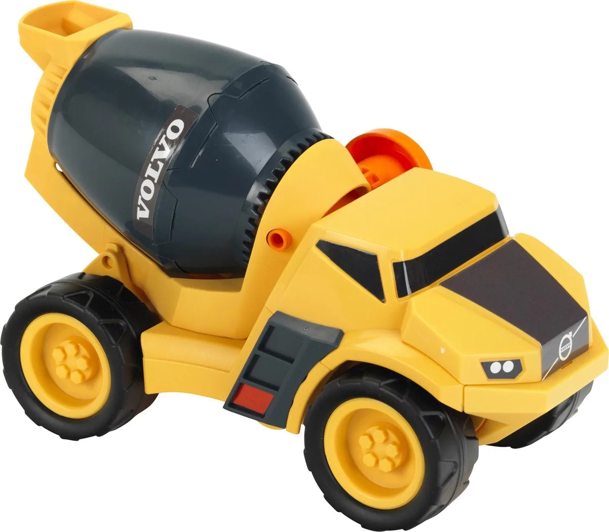 Volvo Power cementwagen - 23x11x14,5 cm - schaal 1:24 - zwart van Theo Klein in Geel – productfoto