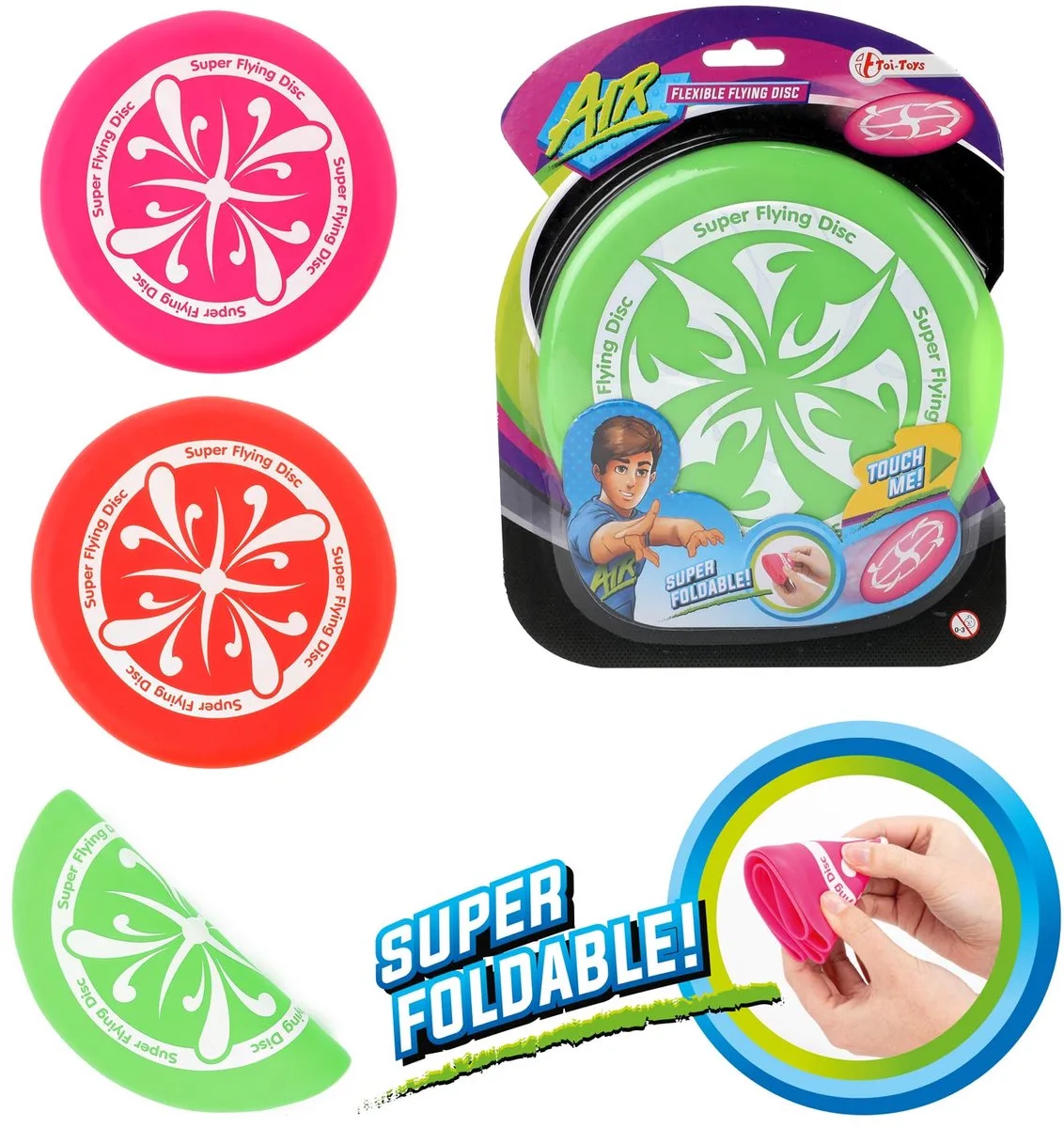 Air Flexibele Frisbee van Toi-Toys in Verschillende – productfoto