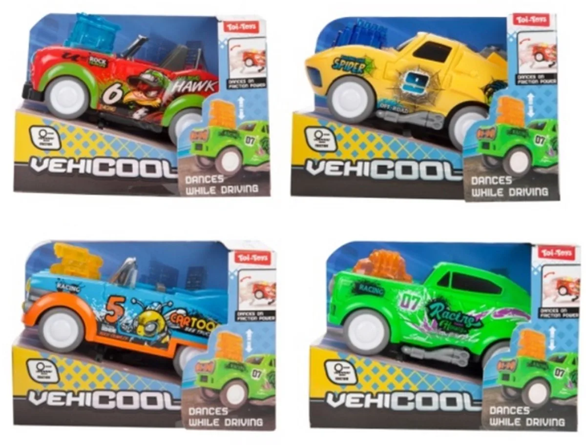 auto speelgoed dancing hot rod met licht en geluid 19 cm. fra Toi-Toys i Flerfarvet – produktbillede