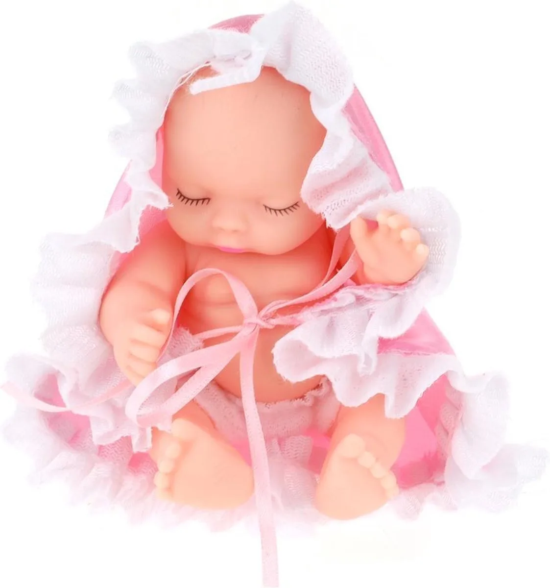 Babypop Cute In Bal 10 Cm Meisjes 3-delig fra Toi-Toys i Lyserød – produktbillede