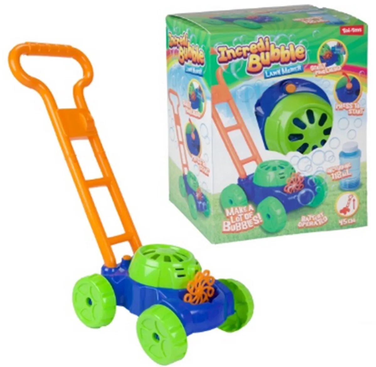 Bellenblaasmachine Grasmaaier met Bellenblaas - 118ml van Toi-Toys in Meerkleurig – productfoto