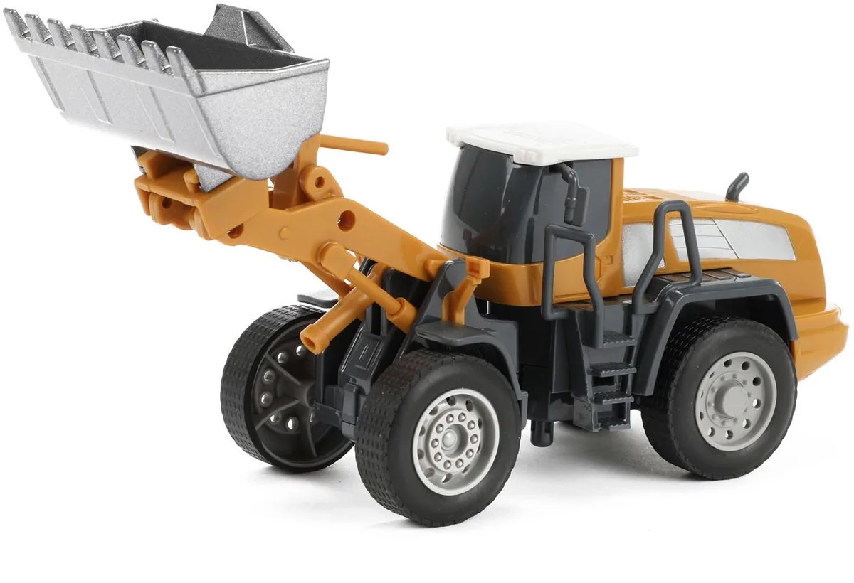 Bulldozer Metal Junior 1:55 Staal Geel/grijs från Toi-Toys i Gul – produktbild